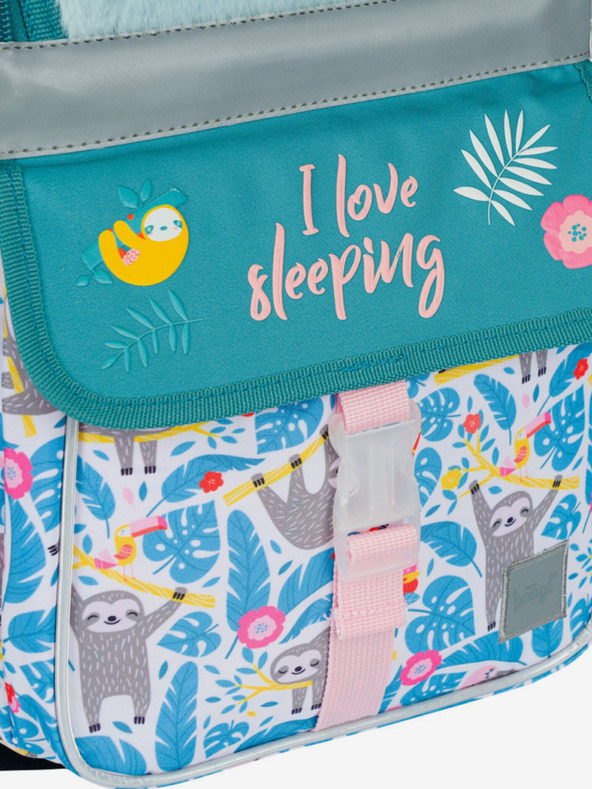 BAAGL  Kék iskolatáska zippy lajhár Baagl