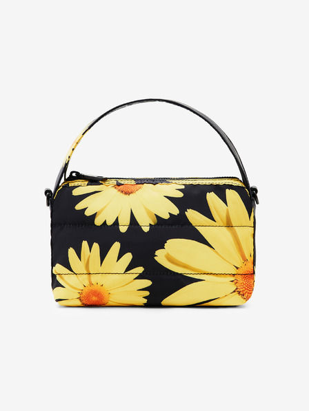 Desigual Sárga és fekete női Desigual Lacroix Margaritas virágos virágos kézitáska Desigual Lacroix Margaritas
