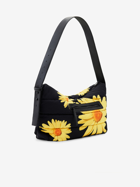 Desigual Sárga és fekete Desigual Margaritas Margaritas Dover női virágos kézitáska