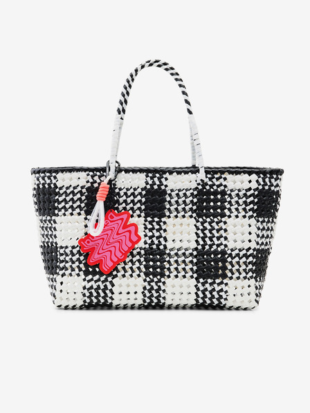 Desigual Fekete-fehér Desigual női Lux kézitáska