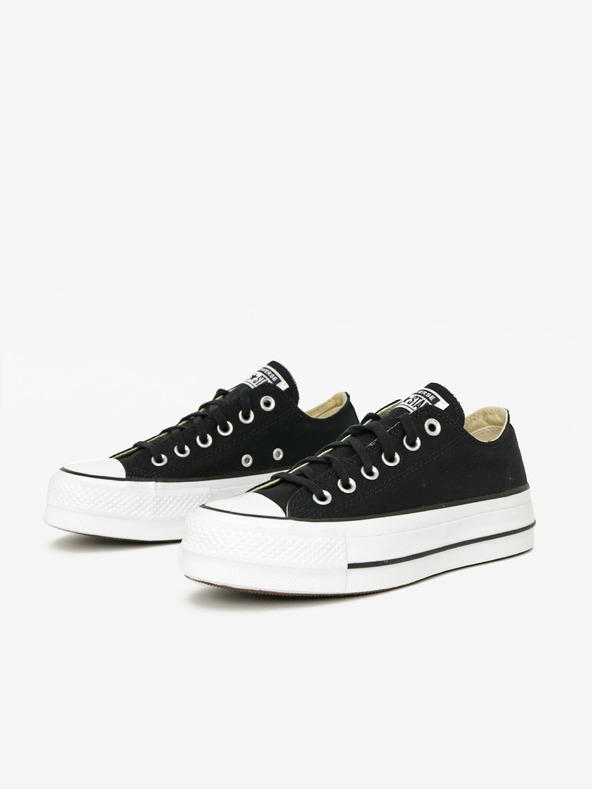 Converse Fekete Converse Chuck Taylor All Star vászon platform tornacipő
