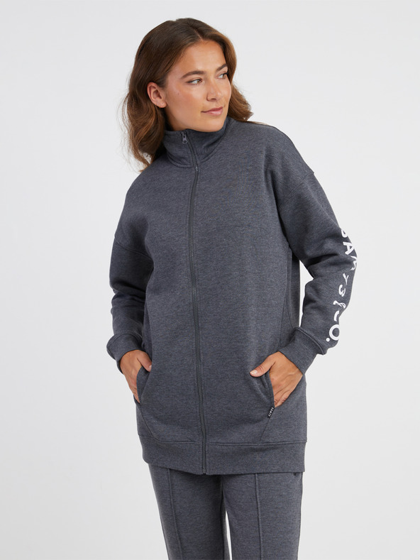 Sam 73 Szürke női szürke női cipzáras melegítőfelső SAM 73 Asajj