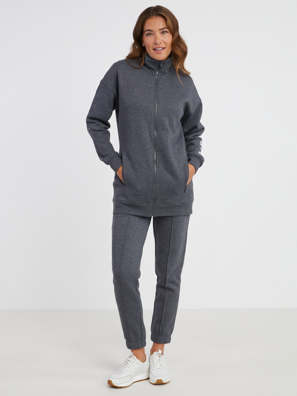 Sam 73 Szürke női szürke női cipzáras melegítőfelső SAM 73 Asajj