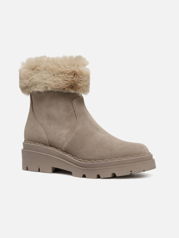 Geox Bézs női Geox Felleny bokacsizma