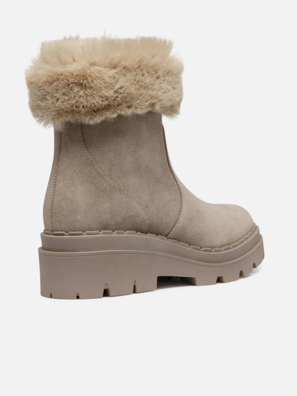 Geox Bézs női Geox Felleny bokacsizma