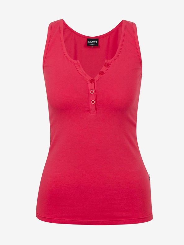 Sam 73 Sötét rózsaszín női basic póló SAM 73 India