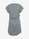 Sam 73 Fehér és zöld női csíkos ruha nyakkendővel SAM73 Sagitta