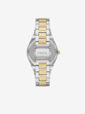 Fossil Ezüst arany női Fossil Scarlette karóra