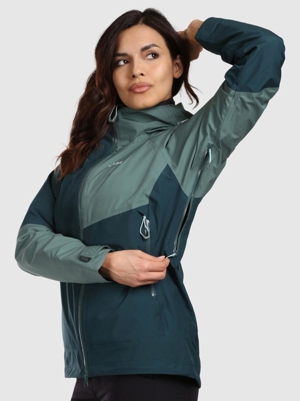 Kilpi Női Hardshell vízálló kabát Kilpi MAMBA-W Sötétzöld
