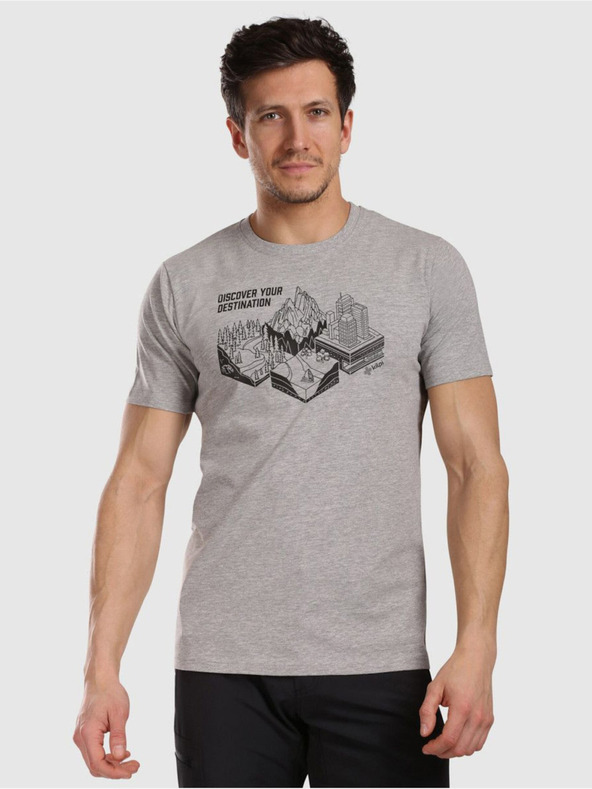 Kilpi Kilpi GAROVE-M Férfi funkcionális póló Világosszürke