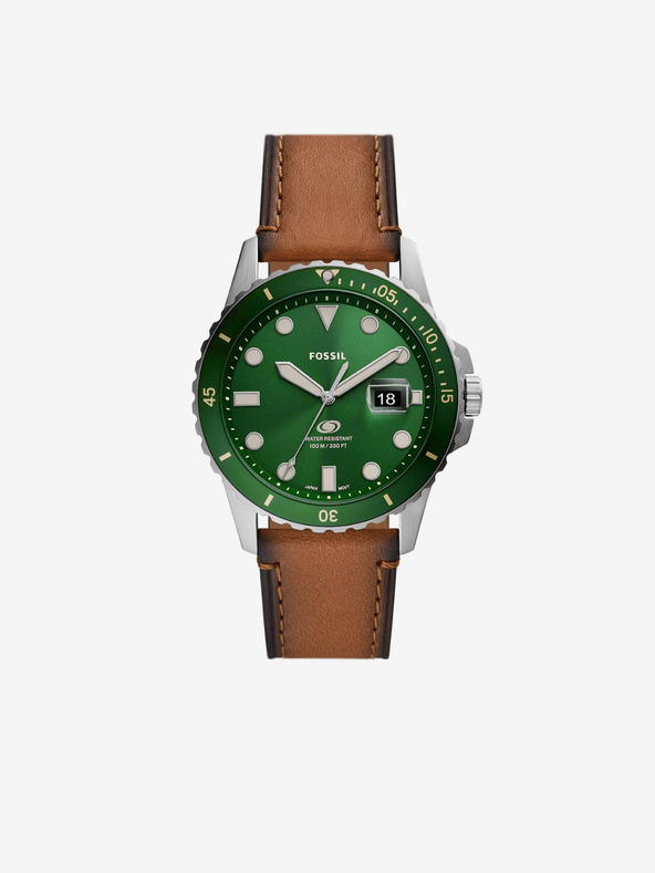 Fossil Ezüst férfi Fossil kék óra