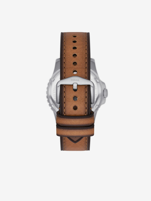 Fossil Ezüst férfi Fossil kék óra