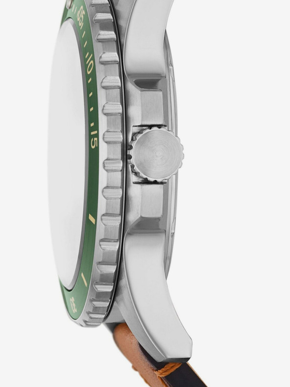 Fossil Ezüst férfi Fossil kék óra