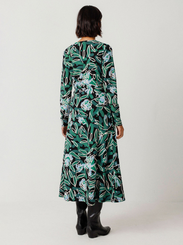 SKFK Zöld Női virágos ruha SKFK Vestido Kaule Vestido Kaule