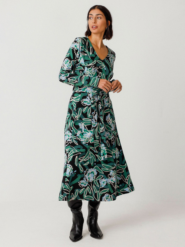 SKFK Zöld Női virágos ruha SKFK Vestido Kaule Vestido Kaule