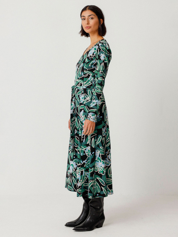 SKFK Zöld Női virágos ruha SKFK Vestido Kaule Vestido Kaule