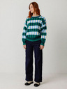 SKFK SKFK Suéter Larhun kék-zöld női kockás kardigán