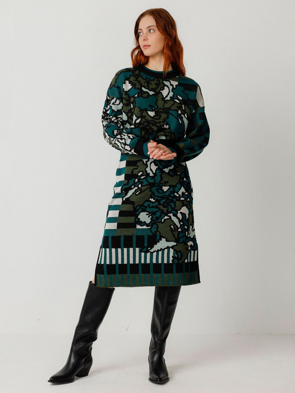 SKFK Zöld SKFK Női virágos szoknya Falda Alda zöld női szoknya Falda Alda