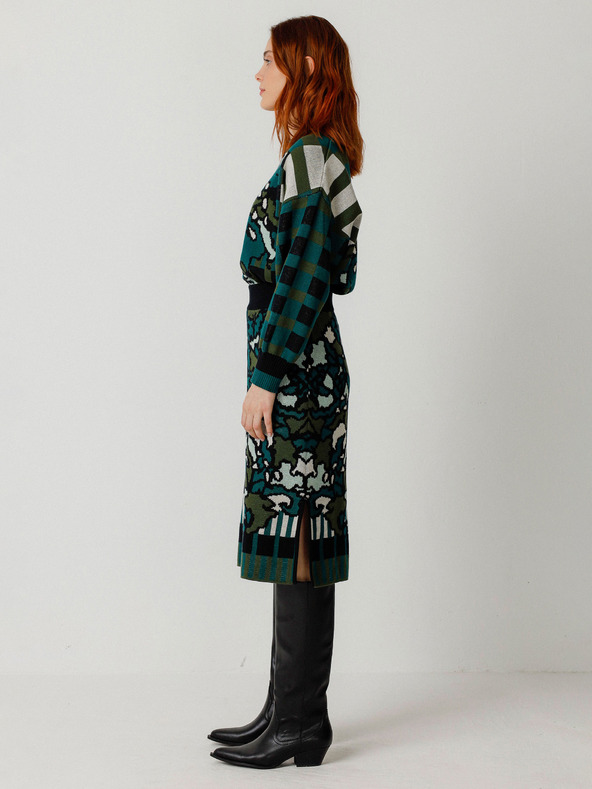 SKFK Zöld SKFK Női virágos szoknya Falda Alda zöld női szoknya Falda Alda