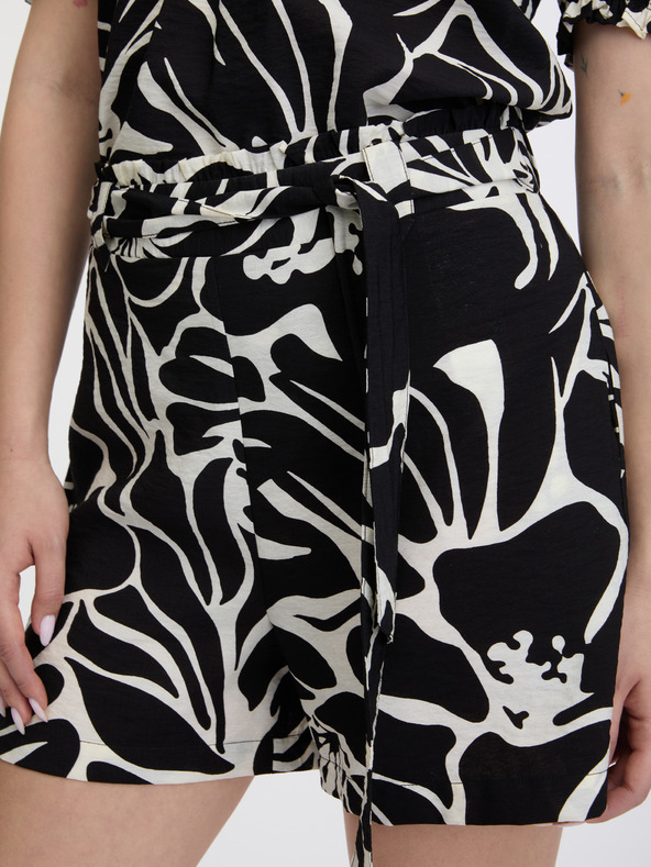 Orsay ORSAY fekete női mintás rövidnadrág