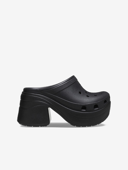Crocs Fekete női sarokpapucs Crocs Siren Clog papucs