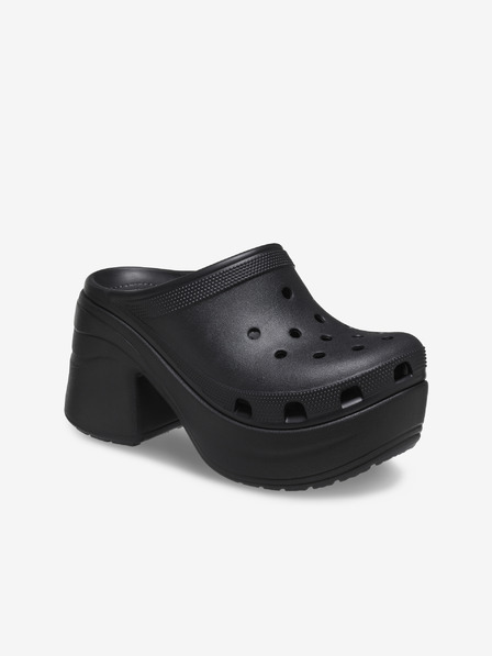 Crocs Fekete női sarokpapucs Crocs Siren Clog papucs