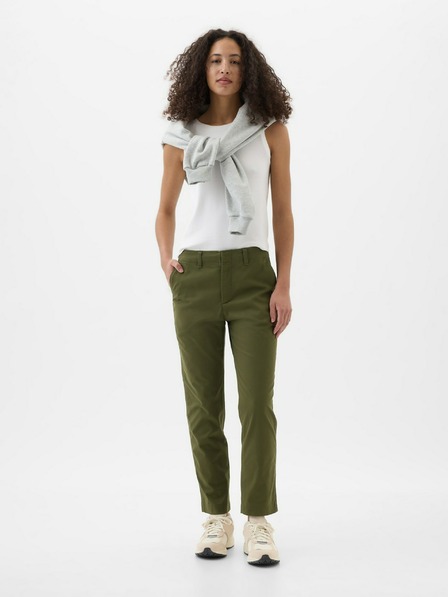 GAP Mid-rise zsebes Downtown Khaki nadrág GAP