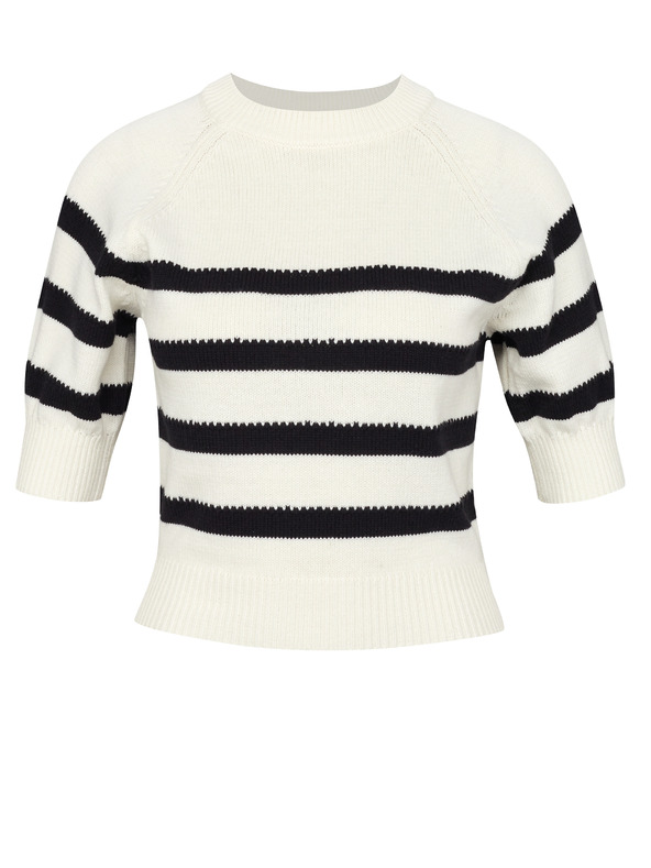 Orsay ORSAY krémszínű női rövid ujjú pulóver