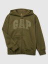 GAP Gyerek pulóver logóval és fleece béléssel GAP