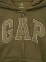 GAP Gyerek pulóver logóval és fleece béléssel GAP
