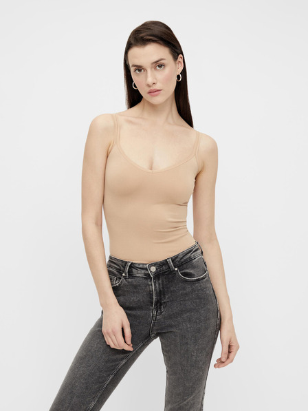 Pieces Bézs színű tank top Pieces