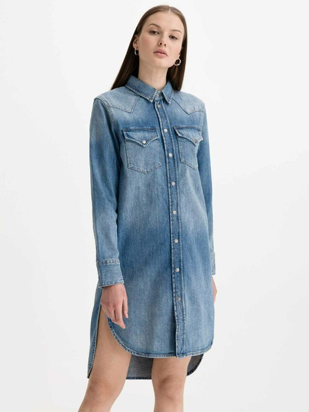 Diesel Kék Női farmer ruha Diesel De-Blanche