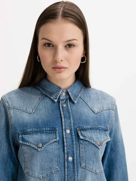 Diesel Kék Női farmer ruha Diesel De-Blanche