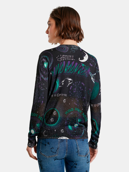 Desigual Fekete Desigual női mintás pulóver Toronto