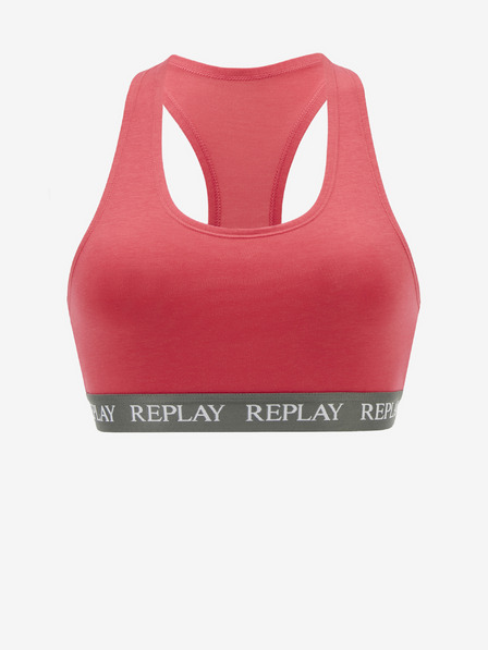 Replay Sötét rózsaszín női sportmelltartó Replay