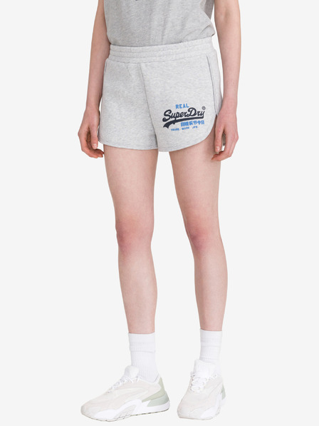 SuperDry Világosszürke női barnásbarna izzadónadrág SuperDry SuperDry