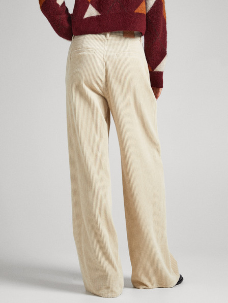Pepe Jeans Krémszínű női kordnadrág Pepe Jeans Cecilia Cord Pepe Jeans Cecilia Cord