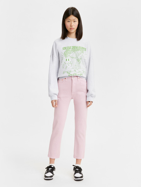 Levi's® Levi's® 501 Crop Sötét lila rózsaszín női egyenes szabású farmernadrág