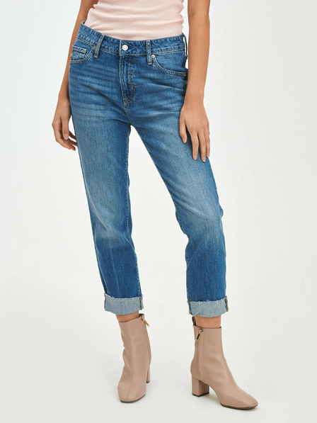 GAP Nadrágok slim boyfriend Mid Rise Universal Washwell GAP