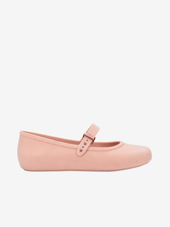 Melissa Világos rózsaszín Női Melissa Soft Ballerina Velvet Ballerinák