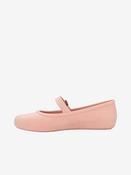 Melissa Világos rózsaszín Női Melissa Soft Ballerina Velvet Ballerinák