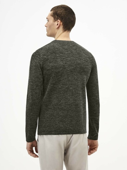 Celio Sötétszürke csíkos pulóver Celio Techill