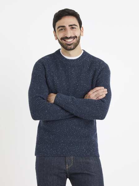 Celio Sötétkék férfi szürke pulóver Celio