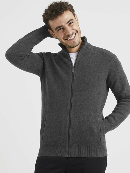 Celio Sötétszürke alap pulóver Celio Vemilano