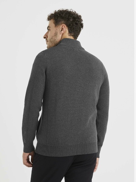 Celio Sötétszürke alap pulóver Celio Vemilano
