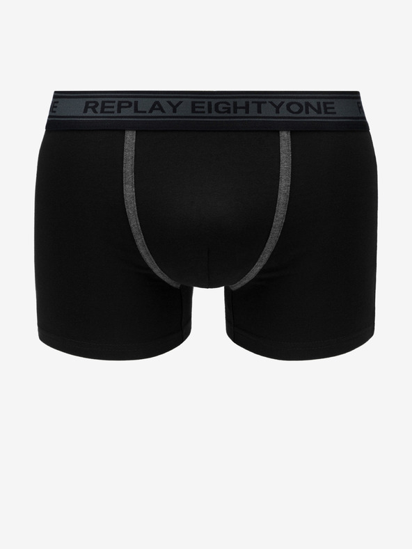 Replay Két darab fekete és szürke Replay boxeralsóból álló szett
