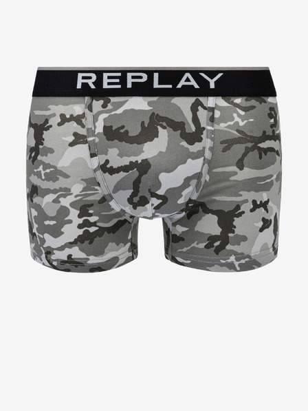 Replay Két darab fekete és szürke Replay boxeralsóból álló szett
