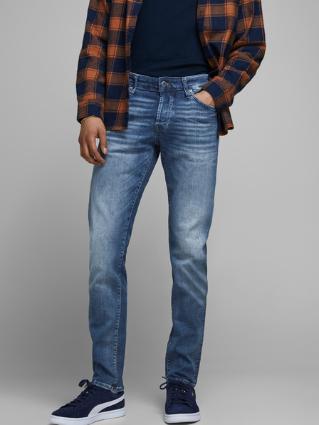 Jack & Jones Kék, szűk szabású farmer Jack & Jones Glenn Glenn