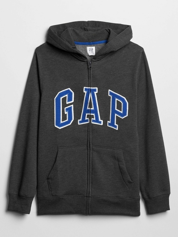 GAP Gyerek pulóver logóval és fleece béléssel GAP