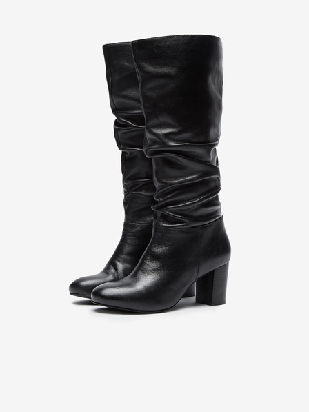Dorothy Perkins Fekete bőr Dorothy Perkins csizma